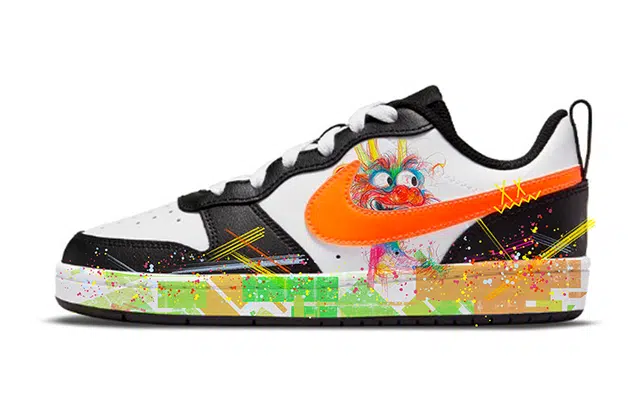 Nike Court Borough Low White Orange