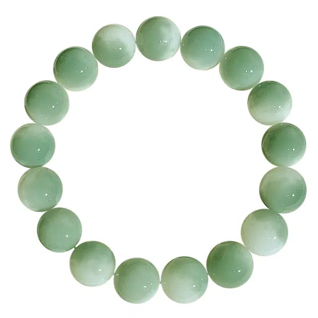 岁月静好 新中式国潮复古民族风半山半山飘花单圈圆珠佛珠文玩绕指柔盘玩 菩提根 手串 男女同款情侣款