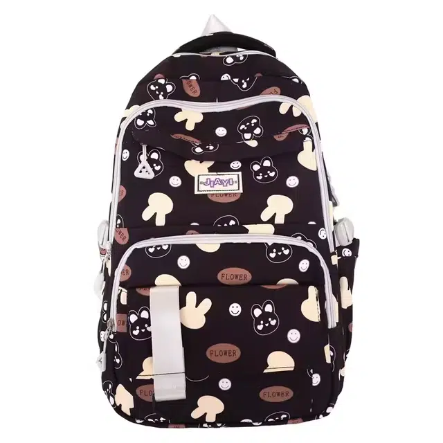 尊梵 休闲印花大容量 尼龙 双肩包 女款 黑色/粉色/蓝色/紫色/绿色