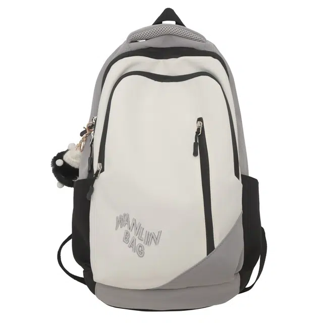 爱尔绅特 学生大容量休闲韩版潮流撞色字母 尼龙 双肩包 男女同款情侣款 多色