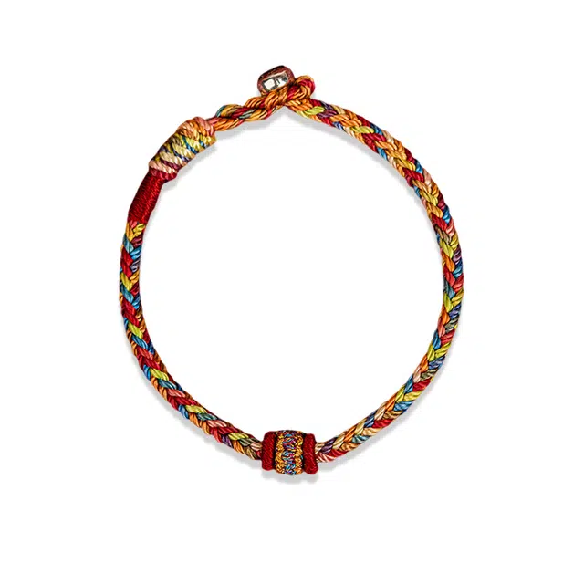 阡陌 五彩绳 新中式国风民族风手工编织五彩绳 精致简约时尚百搭高级 节日礼盒 织物 手绳 男女同款情侣款