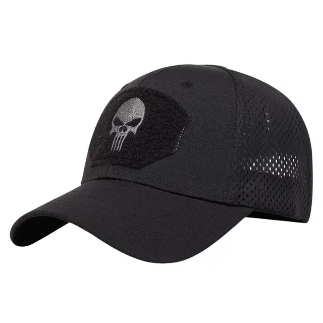 户外多功能战术迷彩魔术贴遮阳帽 棉涤材质帽 时尚鸭舌帽 男女同款情侣款