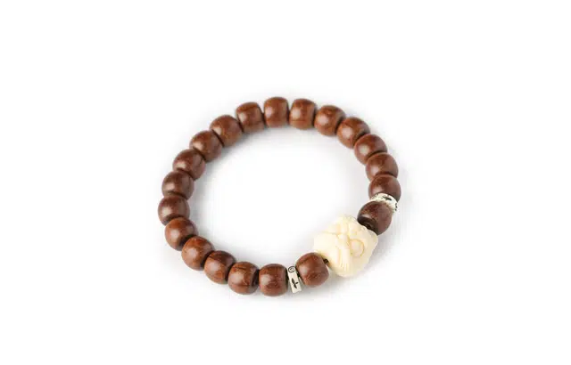 三檀小舍 国潮醒狮 转运招财 文玩盘玩精致高级感· 六道木 木作手串 男女同款情侣款 六道木