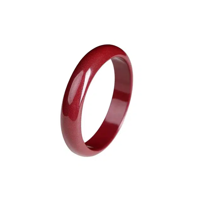 匠锁心玉 新中式 国潮国风 复古 诸事顺意 本命年 守护 朱砂 玉石手镯 女款