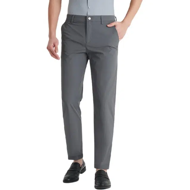 利郎 时尚简约商务纯色休闲裤 男款 深灰