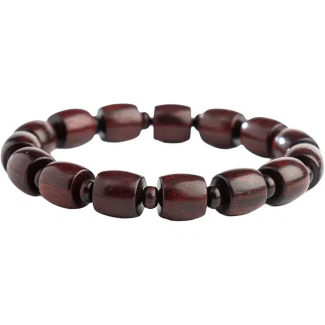 仙源 鼓珠 高级感新中式木质 文玩盘玩 平安福 木作 手串 男女同款情侣款 紫檀