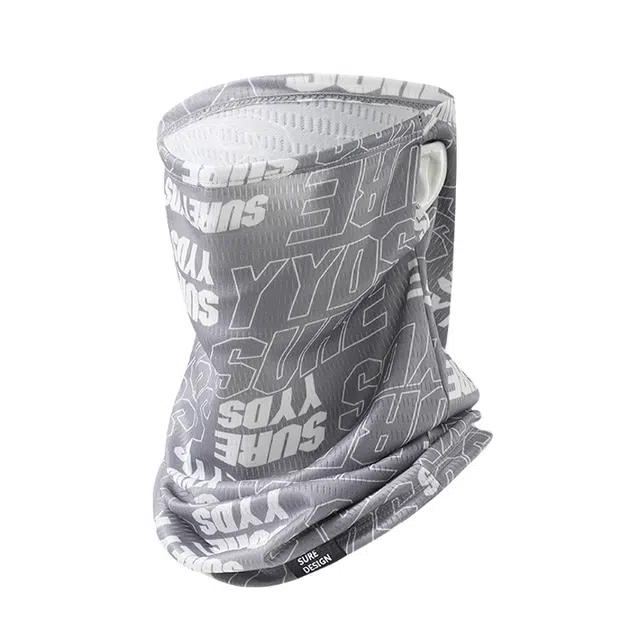 俞兆林 户外出游登山骑行外卖钓鱼遮脖子护眼角冰丝口罩护颈一体面巾夏天防紫外线遮阳护眼角薄款透气防风面纱 防晒面罩 男款