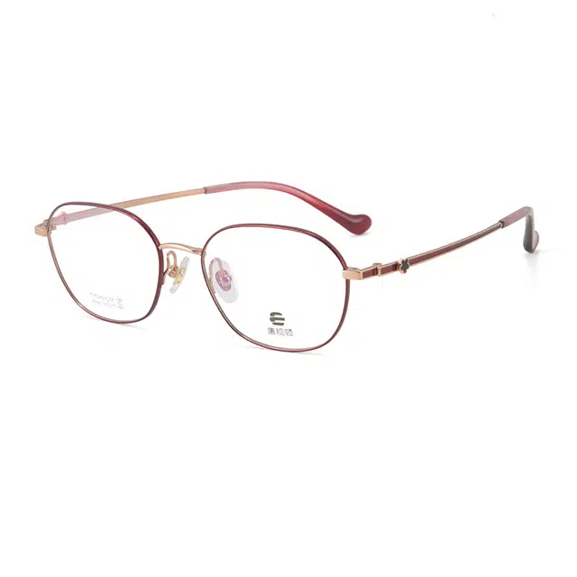 康视顿 原创设计高级感 钛 不规则形 光学镜架 男女同款情侣款