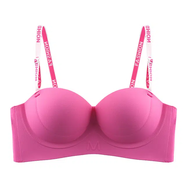 莫代尔 圆圆抹胸无肩带内衣舒适柔软防滑聚拢小胸胸罩性感显大无痕软支撑文胸 女款 组合装
