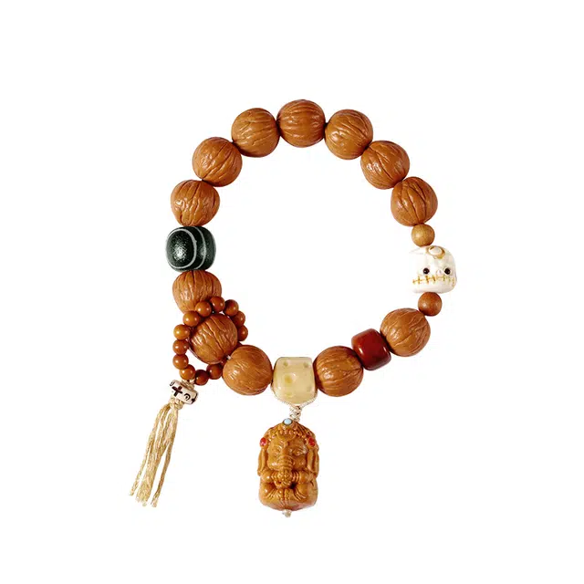 九隆古 软萌象神宝宝奶酪 猴头核桃 手串 男女同款情侣款