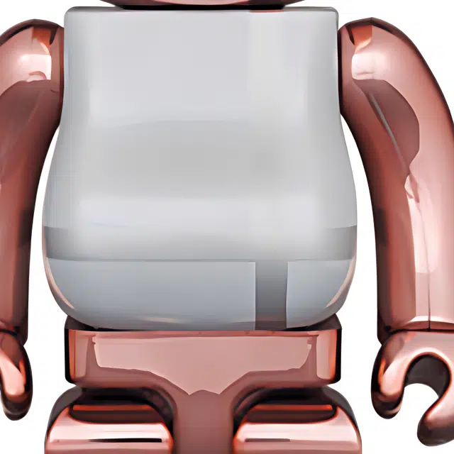 BE@RBRICK MEDICOM TOY PLUS Pink Gold Chrome Ver.