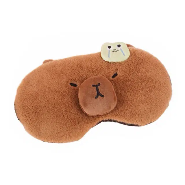 一点潮玩 萌趣卡通卡皮巴拉眼罩 陪伴治愈 玩偶周边