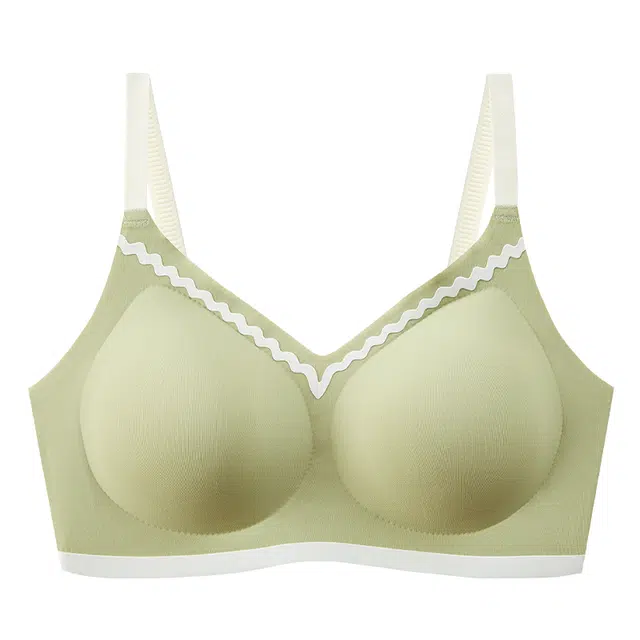 芬腾 无痕一片式薄款聚拢无钢圈防下垂文胸 女款