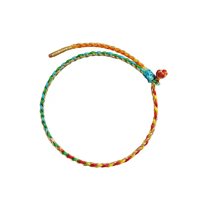 阡陌 新中式国风名族风 手工编织 精致简约时尚百搭小众高级设计感 儿童成人节日礼盒 织物 手链 男女同款情侣款