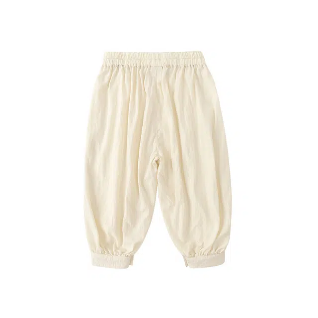 中小童 嘟嘟家 纯色简约松紧腰婴幼儿长裤