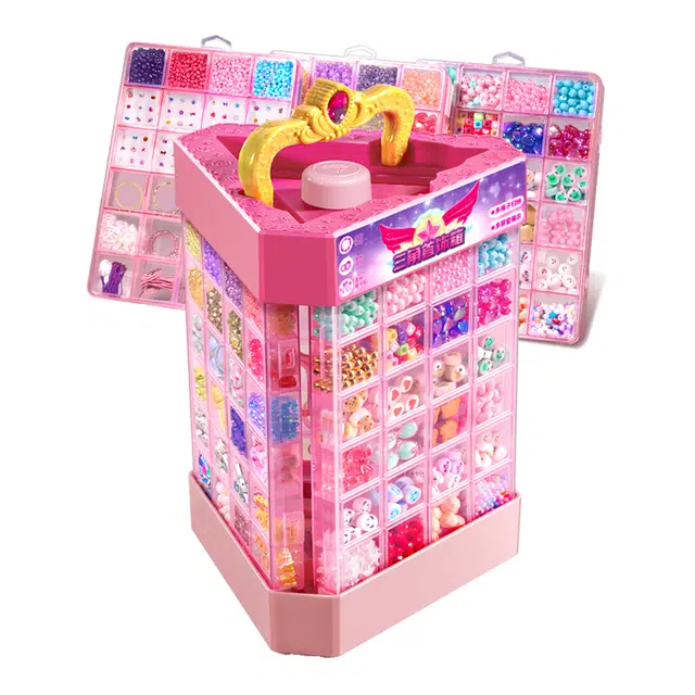 贝杰斯 潘多拉珠宝设计师串珠手链珠子 手工材料礼盒套装 早教益智玩具