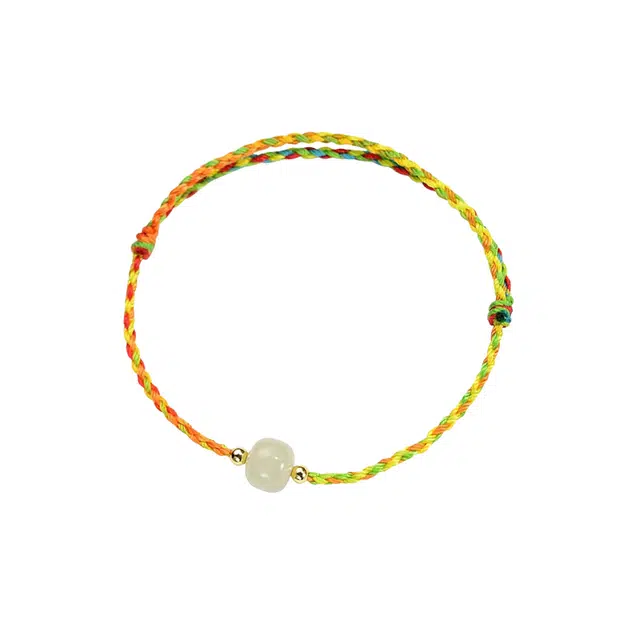 阡陌 新中式国风名族风编织民族风手绳 五彩精致简约时尚百搭高级 女友男友礼盒 织物 手链 男女同款情侣款