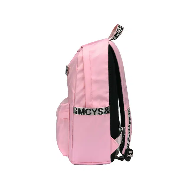 木村耀司 休闲百搭大容量初高中大学生通勤潮流多功能旅游 涤纶 双肩包 常规 女款 粉色/黑红