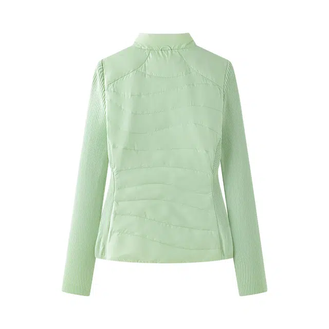 艾莱依 薄款立领拉链纯色羽绒服 女款