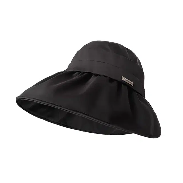 木林森 法式黑胶全顶 夏季户外旅游街拍露营遮阳遮脸 聚酯纤维 渔夫帽 女款