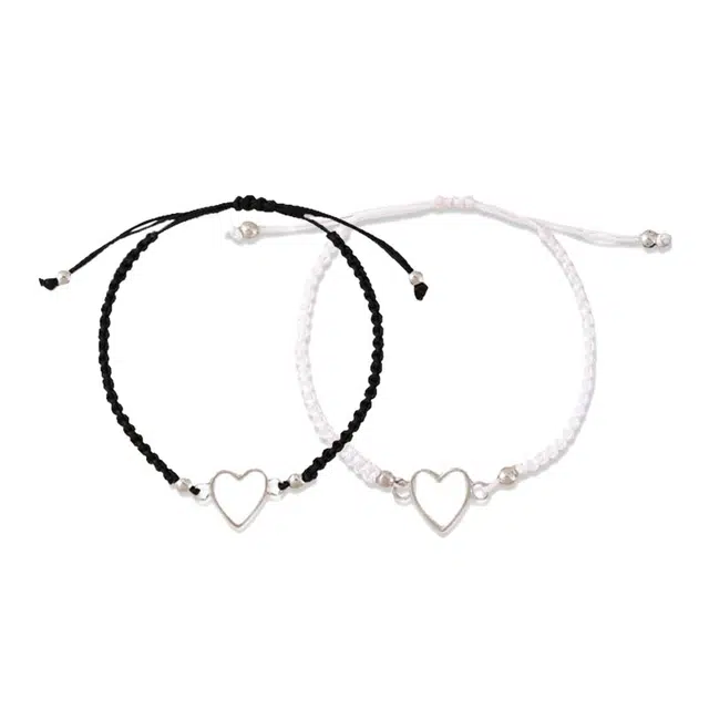 大唐国鼎 爱心 简风时尚气质 甜美小清新浪漫甜蜜高级小众设计 合金 手链 女款