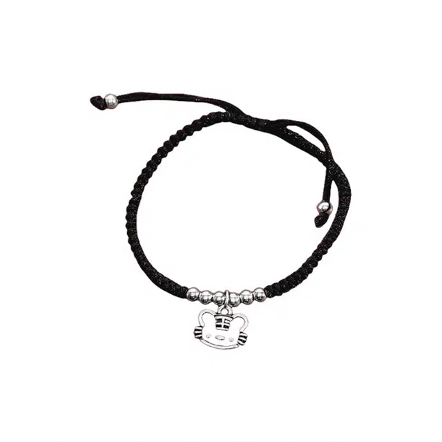 阡陌 珠珠虎牌手绳 新中式民族风编织精致简约虎牌手绳 可爱小众设计感 男友女友礼盒节日 织物 手链 男女同款情侣款