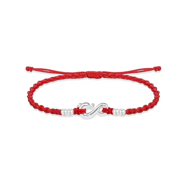 阡陌 蛟龙得水手绳 新中式国风国潮精致简约编织 时尚百搭气质高级优雅 小众设计感 男友女友礼盒 织物 手链 男女同款情侣款