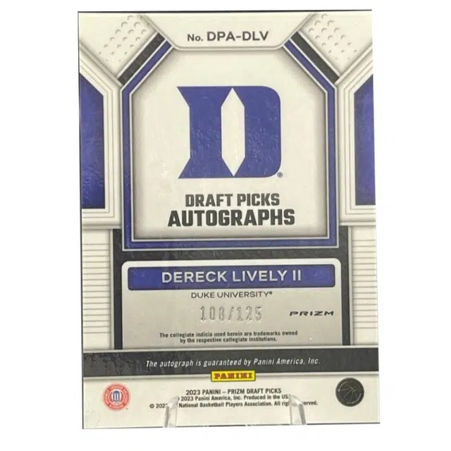 PANINI 2023 Dereck Lively II 108125RC