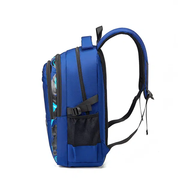 木村耀司 休闲简约百搭大容量牛津纺通勤潮流多功能旅游双肩包旅行包电脑包背包 男女同款 藏青蓝黑