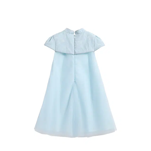 【新中式】英氏 国风礼服裙网纱仙女裙改良式旗袍儿童连衣裙 儿童款