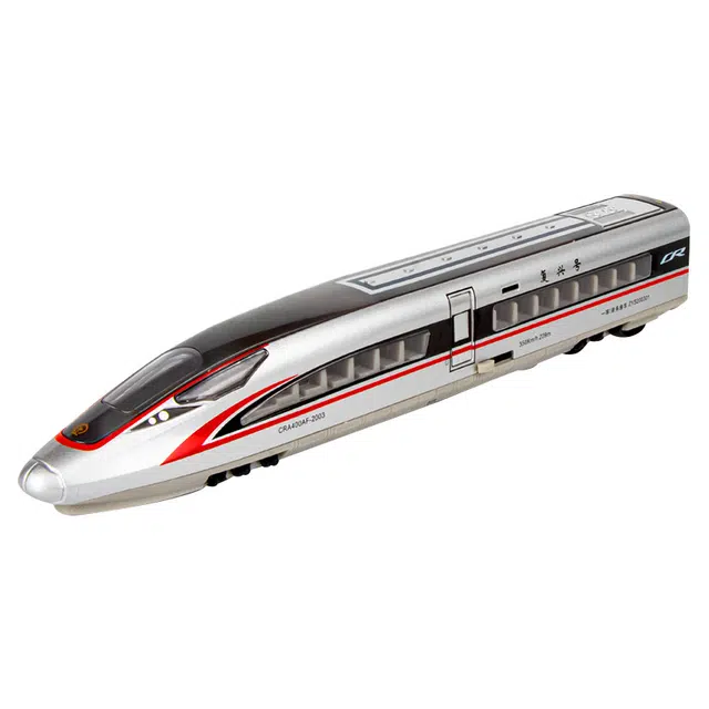驰誉车玩 复兴号高铁 单节 合金 亮灯响声 回力行驶 车门可开 收藏摆件 成品模型