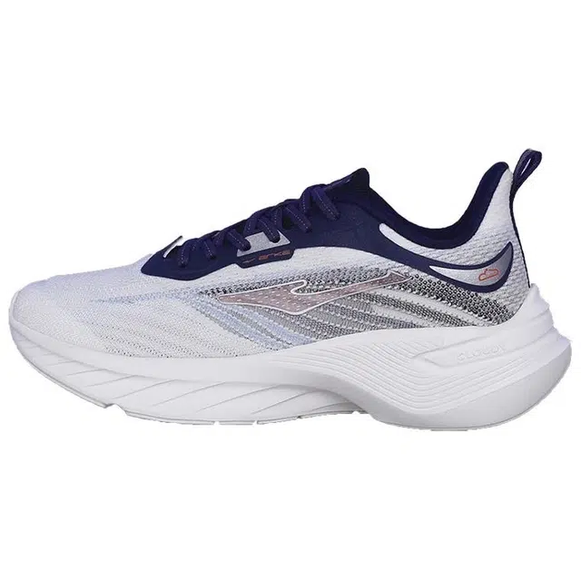 鸿星尔克 缓震轻弹跑步鞋 男款 白蓝