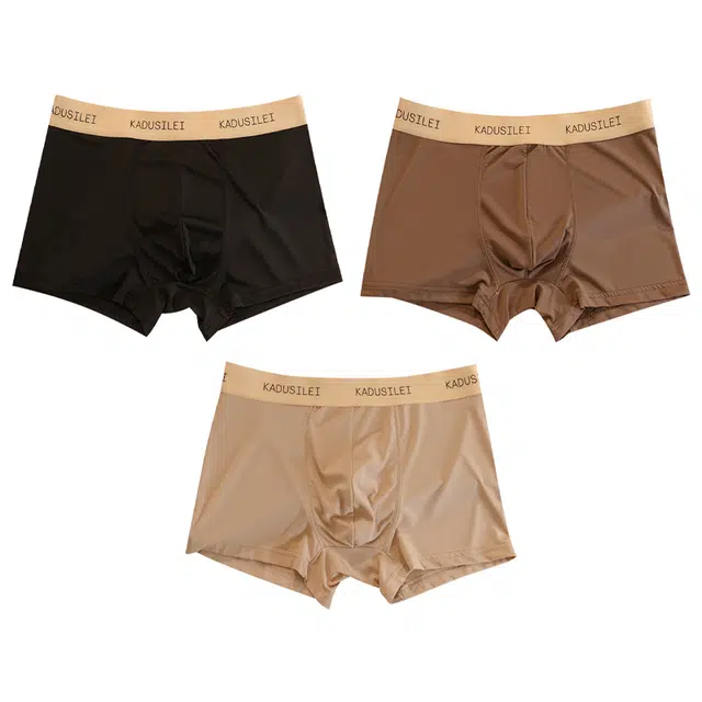 二三二三 无痕薄款透气平角内裤 男款 组合装