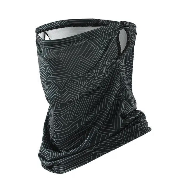 浪莎 口罩护颈一体式出游登山钓鱼骑行摩托车外卖户外防风冰丝防紫外线透气全方位遮阳护脖子面巾 锦纶 防晒脖套 男款