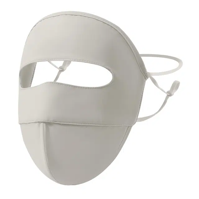 俞兆林 户外出游登山骑行开车外卖医美露营护眼角冰丝鱼骨夏天遮阳防紫外线透气脸基尼全脸遮阳 轻薄款 锦纶 防晒面罩 女款