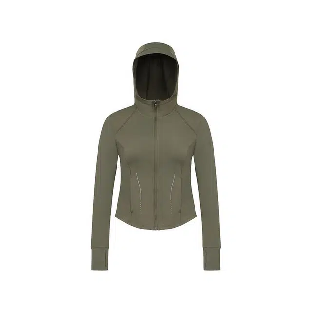 探路者 夏季纯色透气连帽长袖防晒服 女款