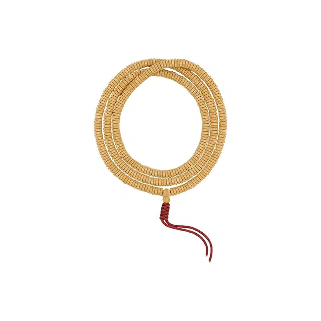 玉临门 国潮复古藏式直切药片 多层叠戴 密度高 柏香籽/百香籽 手串 男女同款情侣款