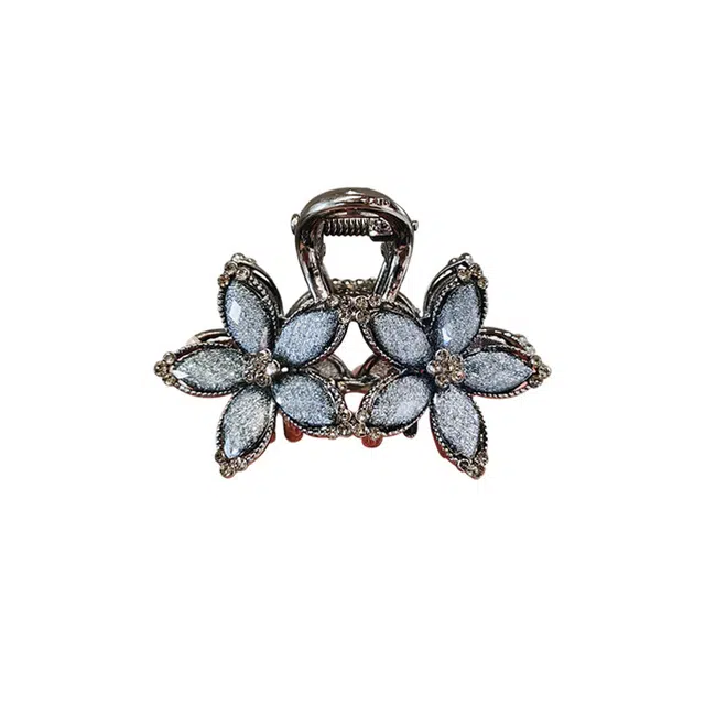 彤彤兔 蓝色海洋~鱼尾珍珠抓夹小号气质刘海夹精致小巧高级感鲨鱼夹 发夹 女款