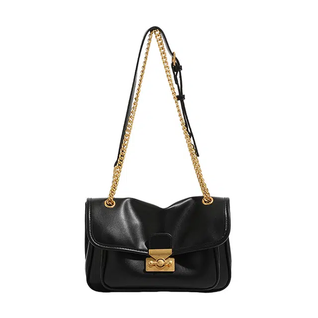 恒源祥 休闲简约百搭 人造革 单肩斜挎包 女款