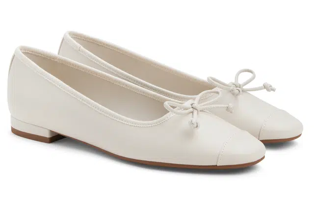 CHARLES&KEITH Retro Bow Ballet Flats
