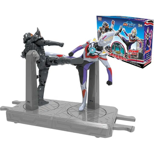 灵动创想 奥特英雄擂台 欧布奥特之力必杀 可动变形 玩具