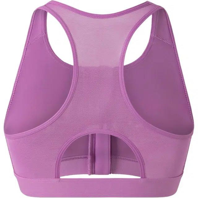 adidas Powerreact Medium-Support Zip Bra Logo