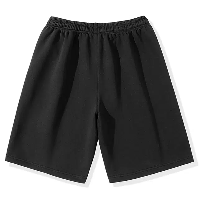 金贝勒 美式街头嘻哈无性别主义宽松纯色松紧训练跑步打底通勤超酷百搭口袋休闲短裤 男女同款