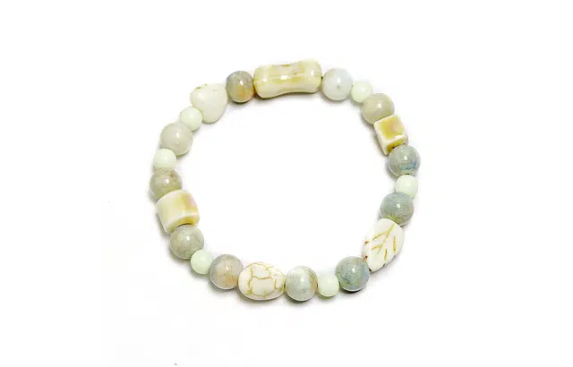 尚银福 渐变枫叶 新中式复古国风时尚简约轻奢高级感 森系小清新百搭手饰 陶瓷 手串 女款