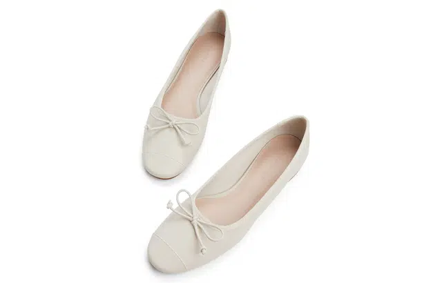 CHARLES&KEITH Retro Bow Ballet Flats
