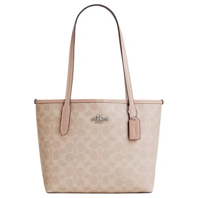 COACH Small City 23 Silver Sand