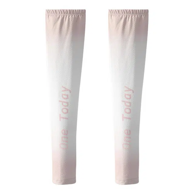 俞兆林 遮阳防紫外线宽松指洞冰袖出游开车骑行钓鱼登山露营外卖冰丝护袖加长护腕护肘透气渐变袖套 轻薄款 锦纶 防晒袖 女款