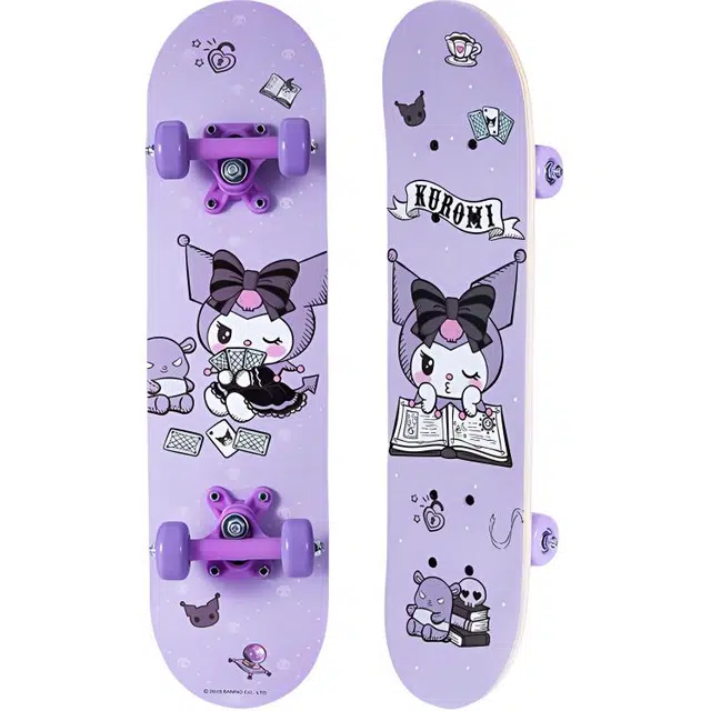 乐乐鱼 三丽鸥形象滑板车 初学者四轮双翘板 可折叠 玩具