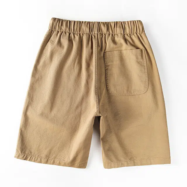 雅鹿 美式简约系带宽松直筒五分休闲短裤 男款