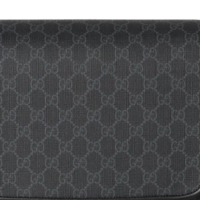 GUCCI Adjustable Strap Magnetic Flap Bag Gray
